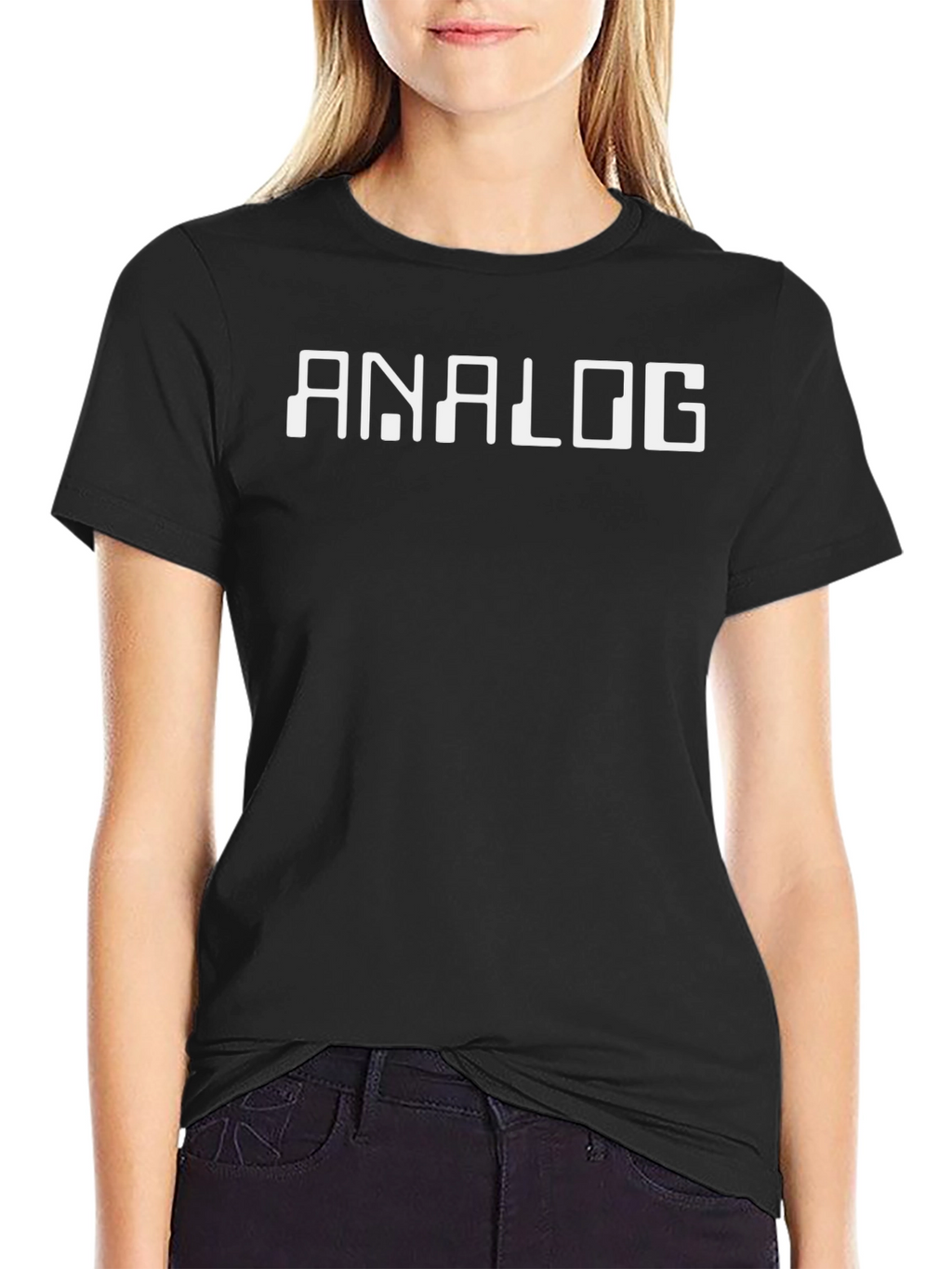 Analog Graphic Tee - Classic Black Cotton T-Shirt