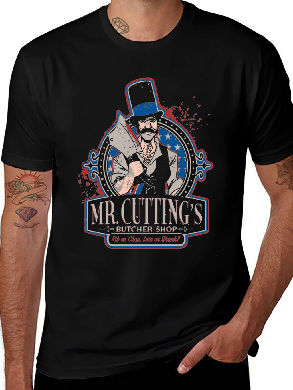 Mr. Cuttings Butcher Shop T-Shirt