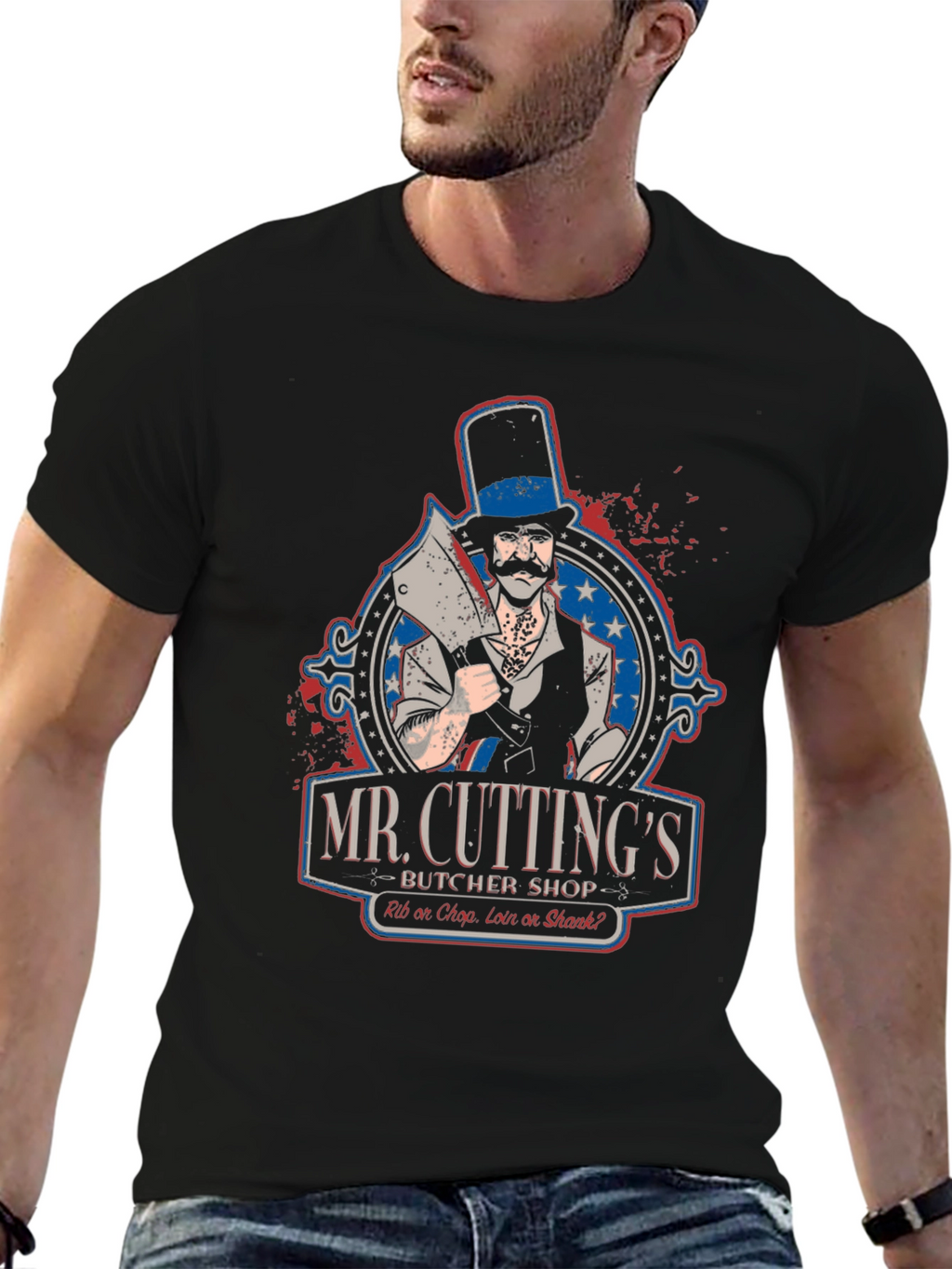 Mr. Cuttings Butcher Shop T-Shirt