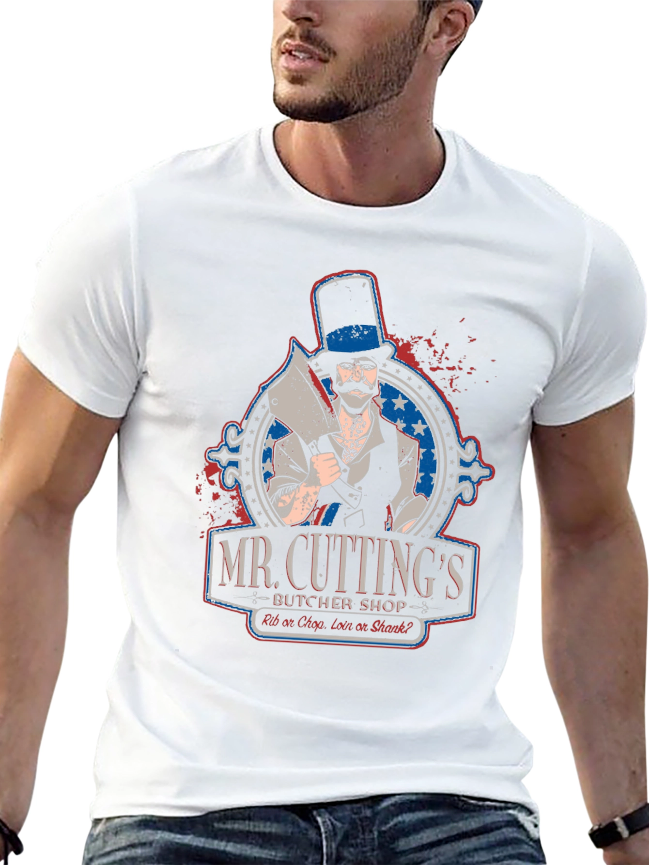 Mr. Cuttings Butcher Shop T-Shirt