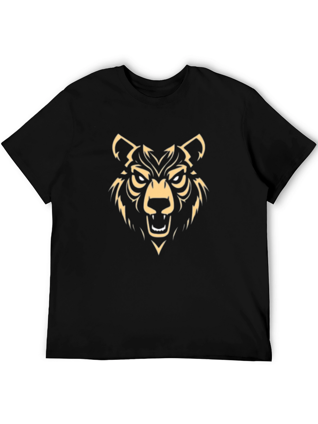 Black Wolf Graphic Tee - Fierce Style