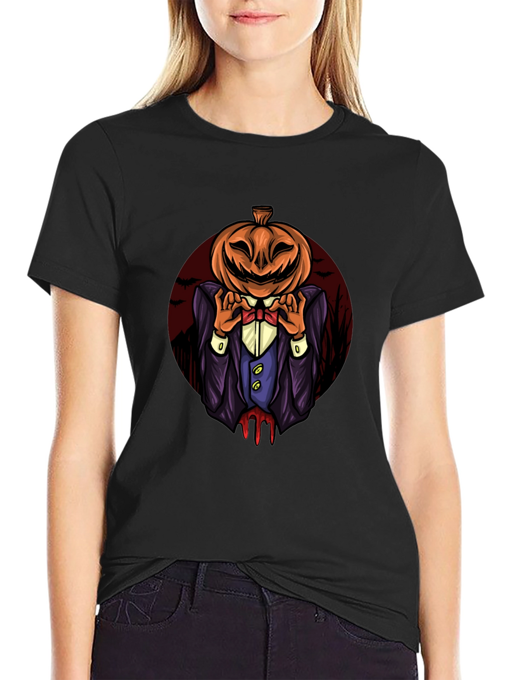 Pumpkin Head Halloween T-Shirt