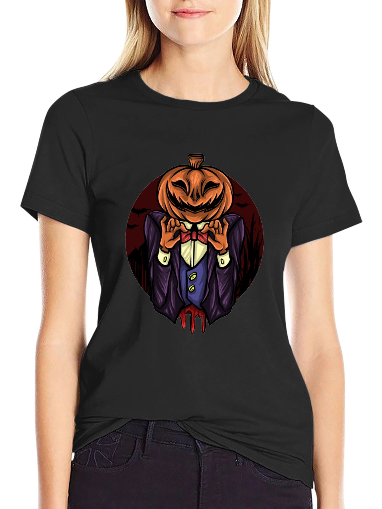 Pumpkin Head Halloween T-Shirt