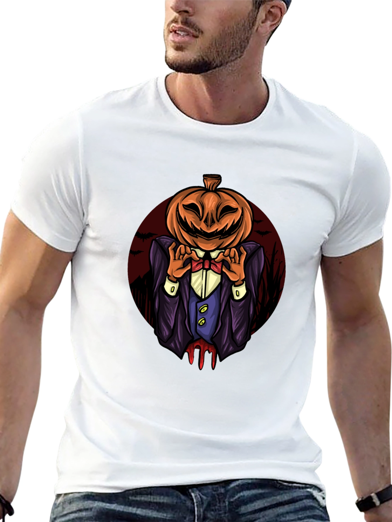 Pumpkin Head Halloween T-Shirt