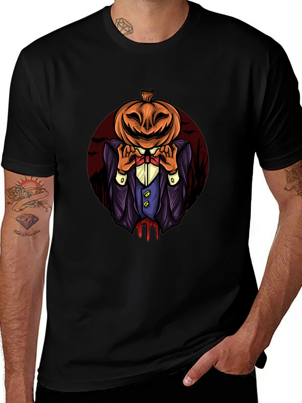 Pumpkin Head Halloween T-Shirt