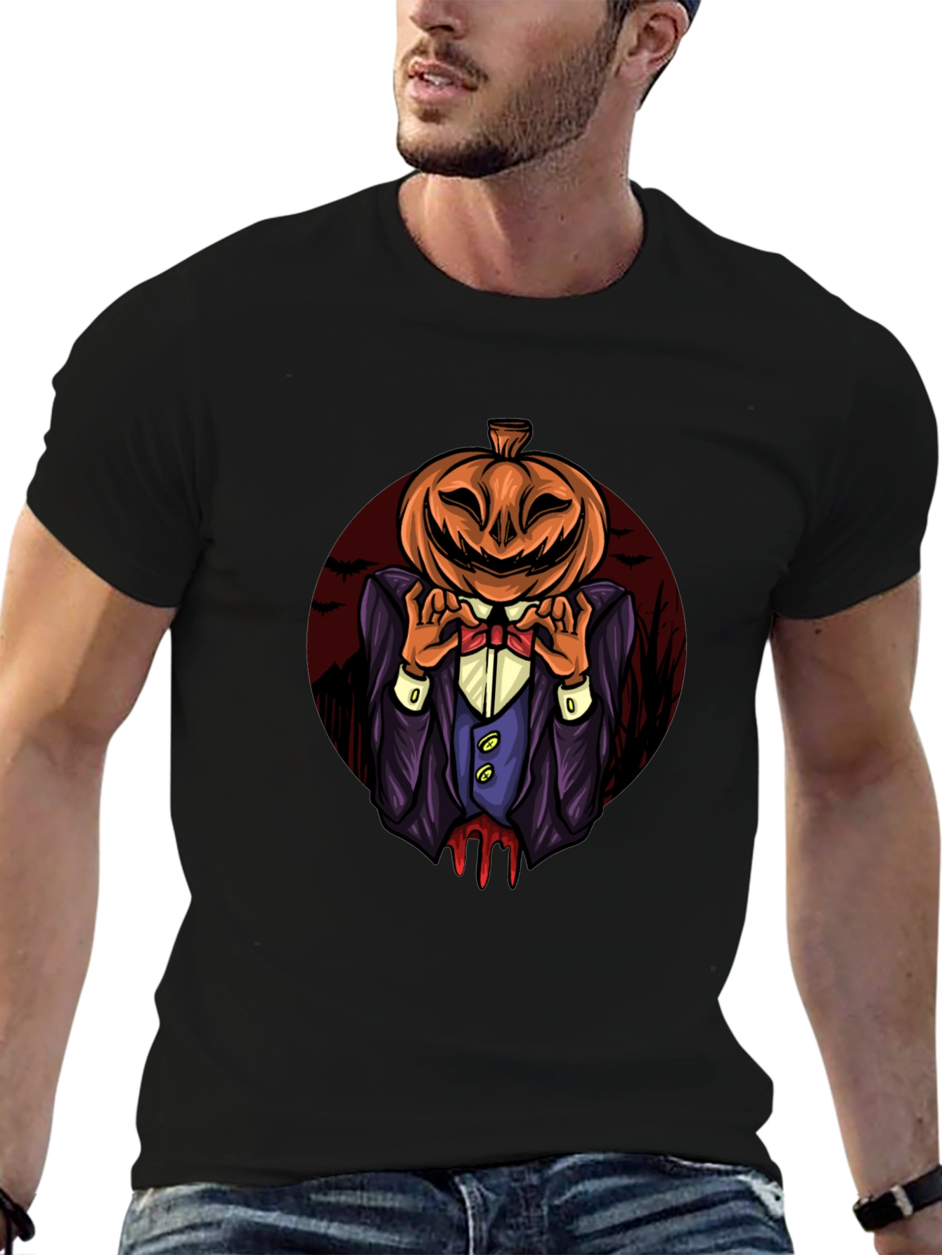 Pumpkin Head Halloween T-Shirt