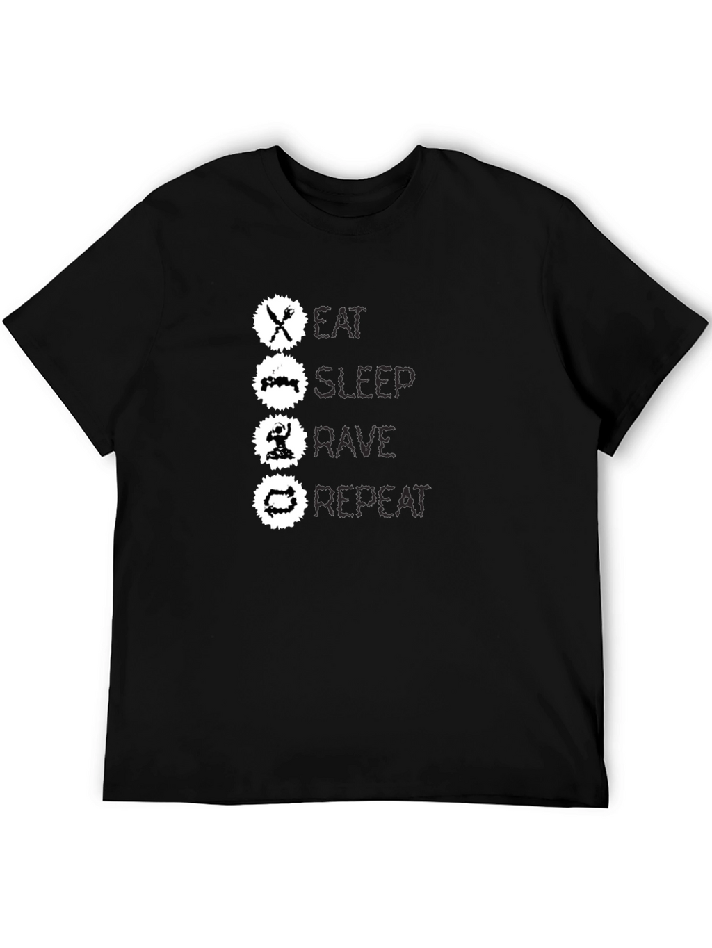 Eat Sleep Rave Repeat Graphic Tee