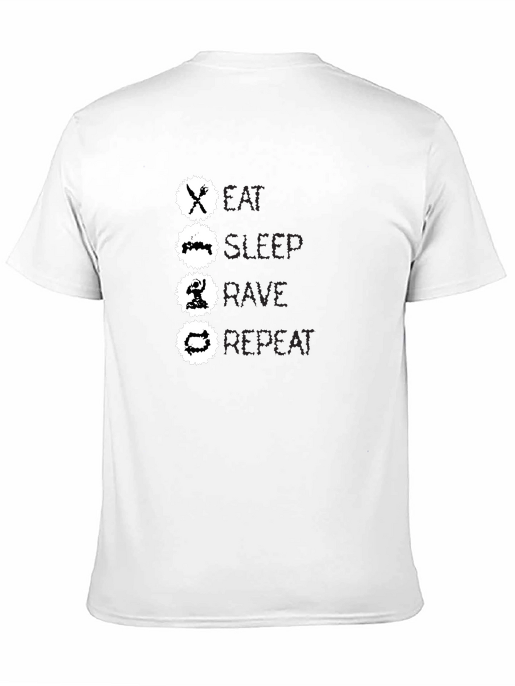 Eat Sleep Rave Repeat Graphic Tee