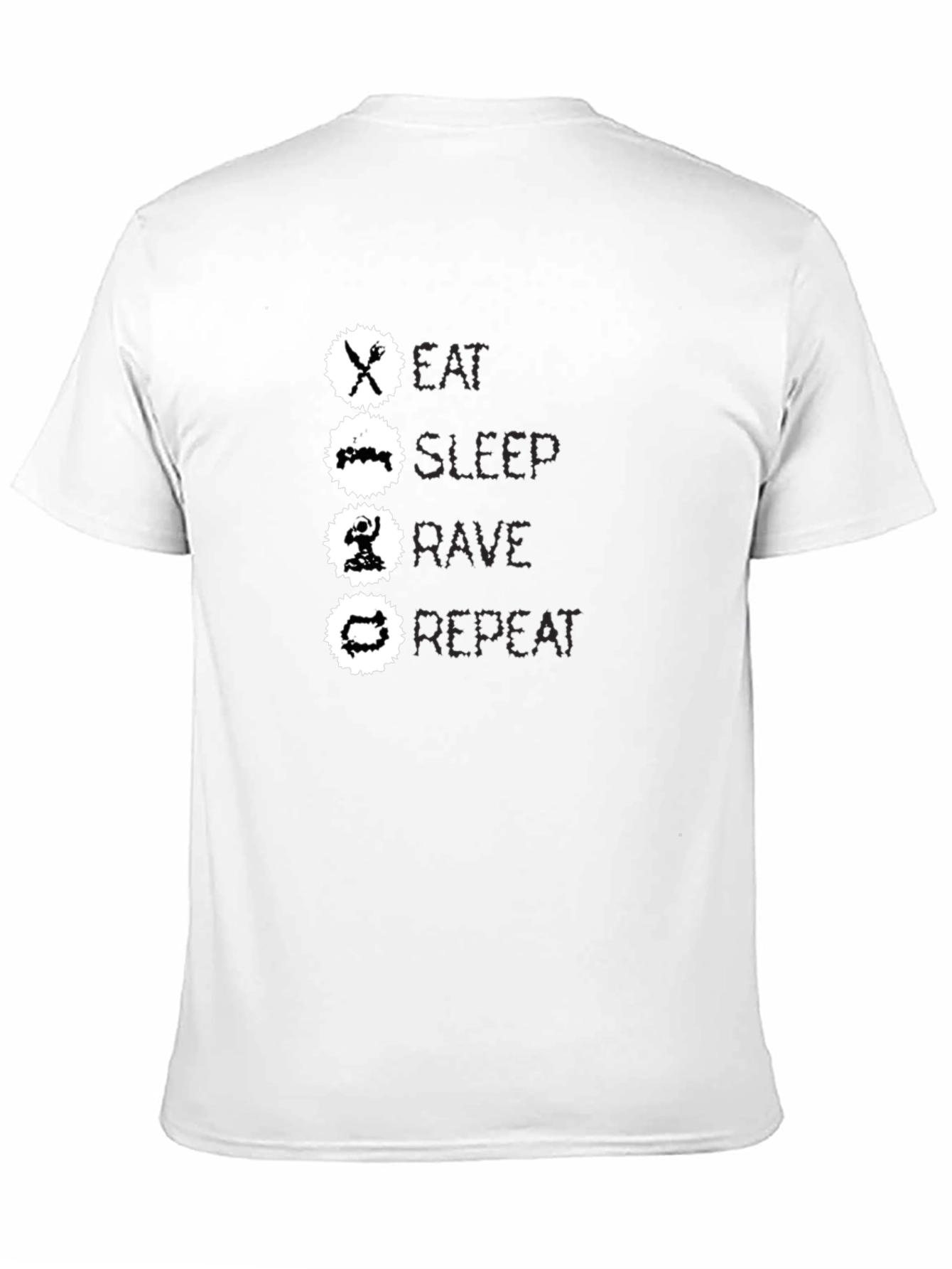 Eat Sleep Rave Repeat Graphic Tee