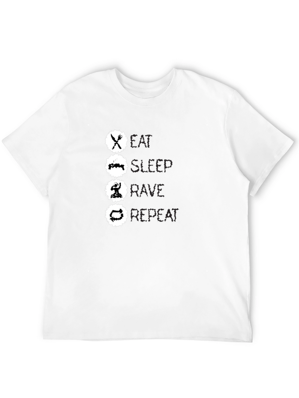 Eat Sleep Rave Repeat Graphic Tee