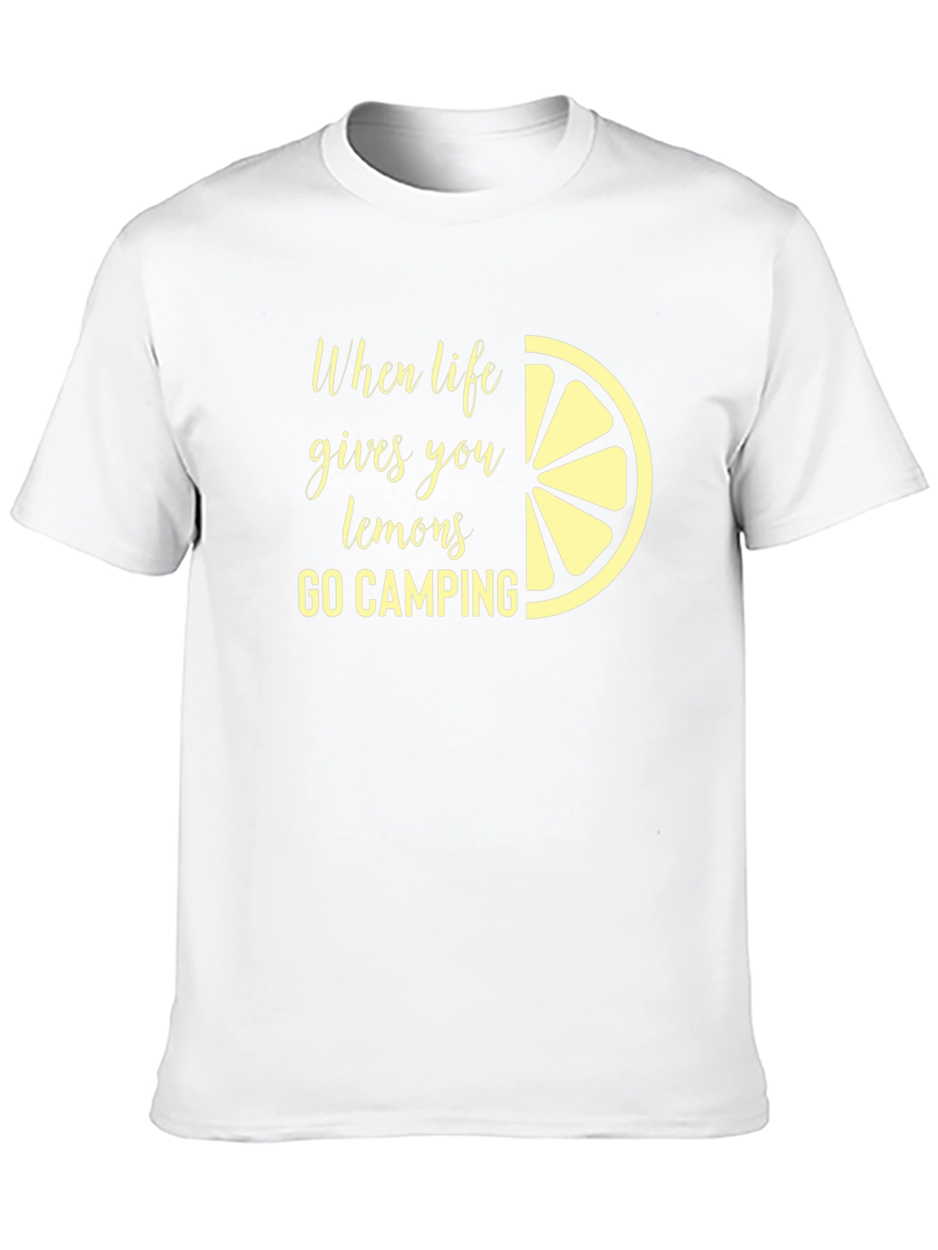 Lemon Camping T-Shirt - When Life Gives You Lemons Camp!