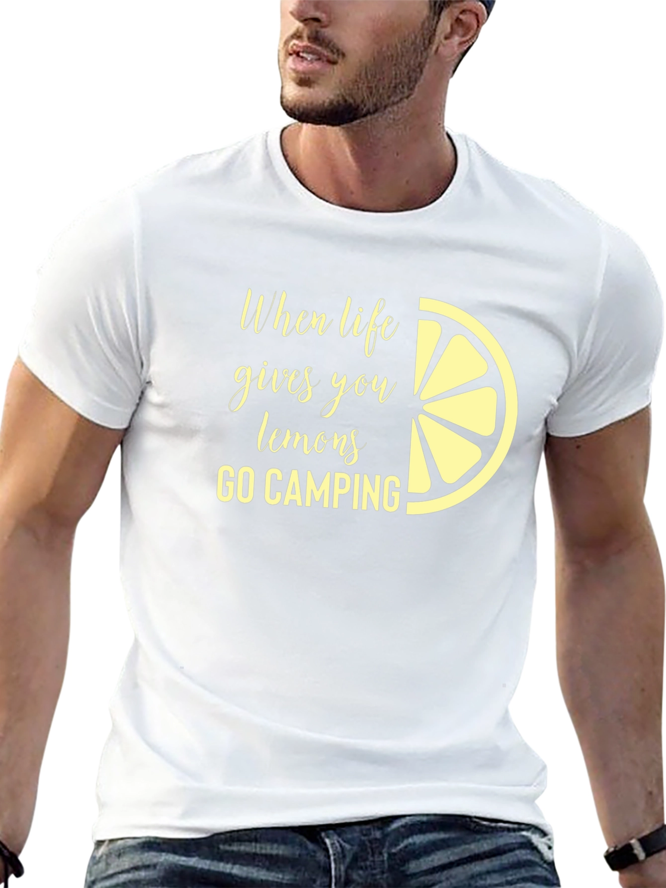 Lemon Camping T-Shirt - When Life Gives You Lemons Camp!