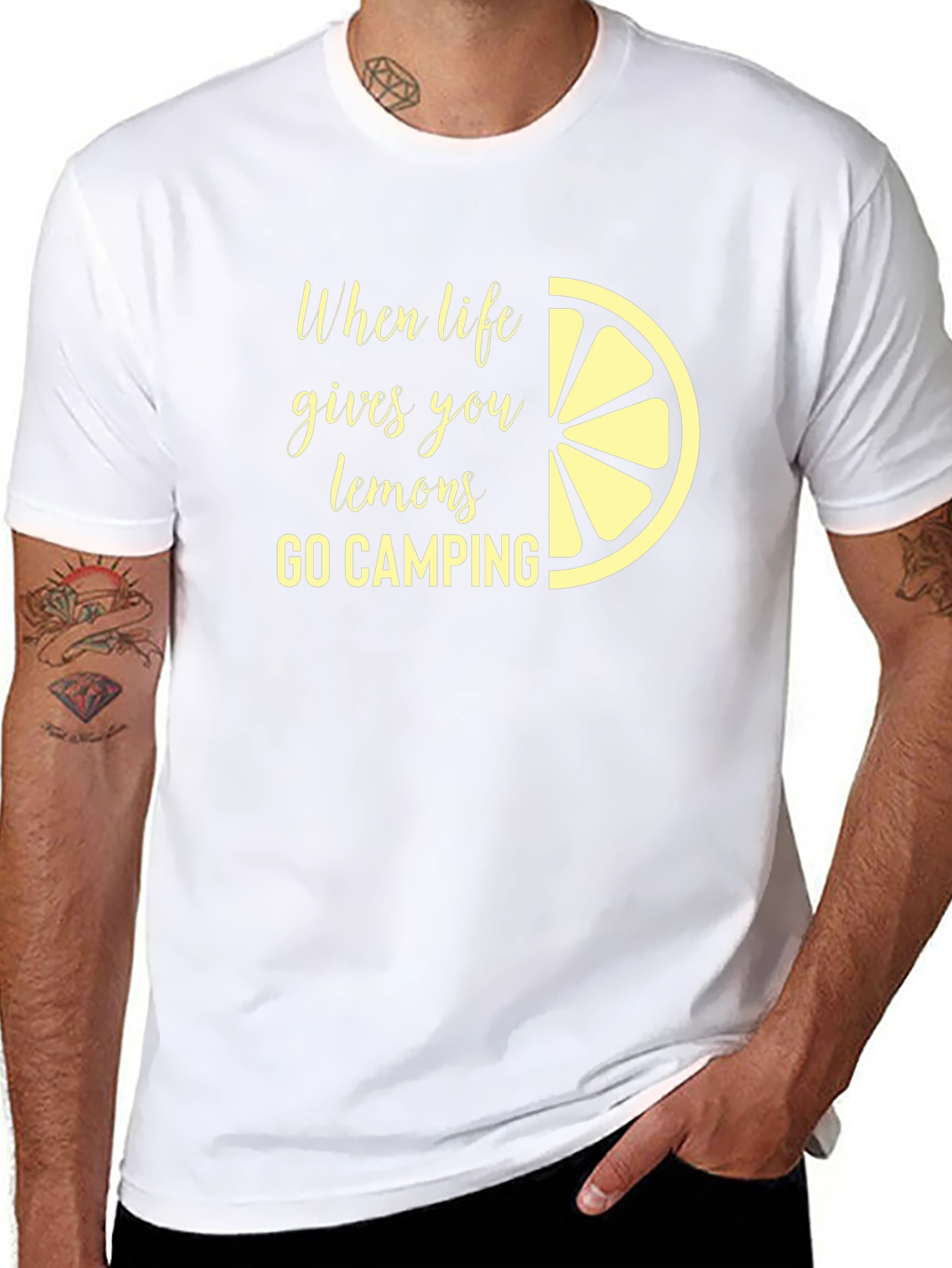 Lemon Camping T-Shirt - When Life Gives You Lemons Camp!