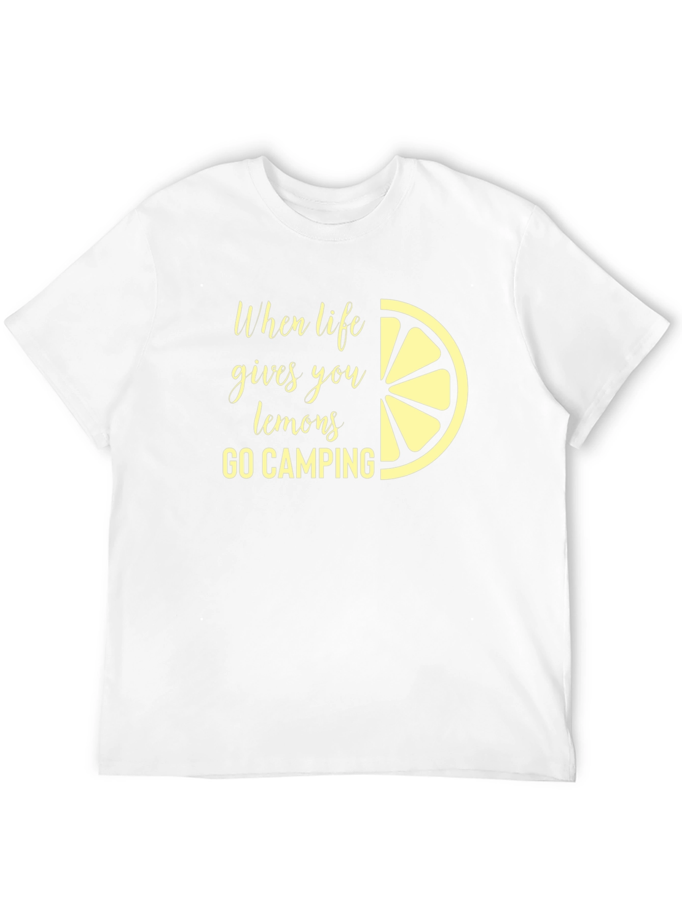 Lemon Camping T-Shirt - When Life Gives You Lemons Camp!