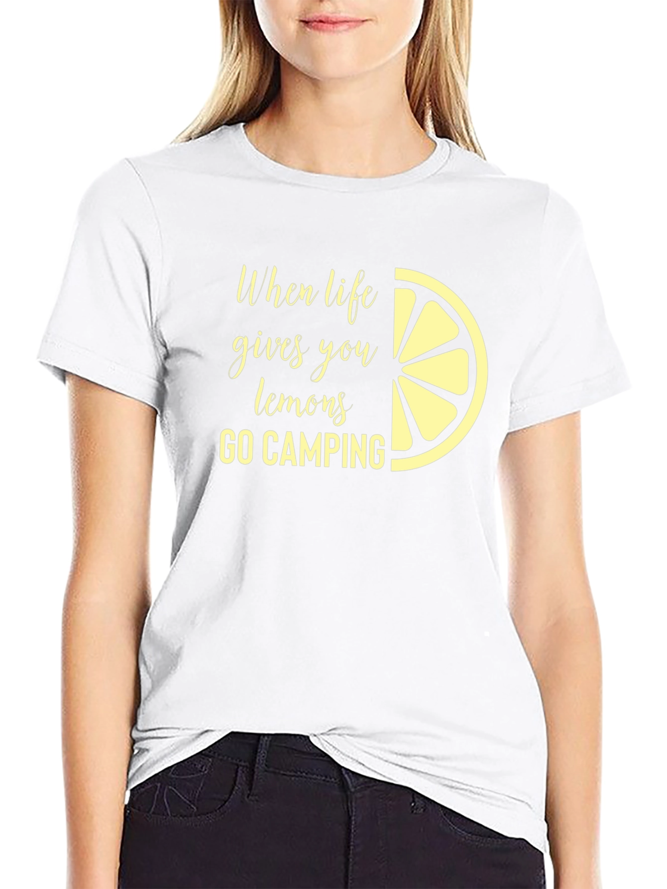 Lemon Camping T-Shirt - When Life Gives You Lemons Camp!