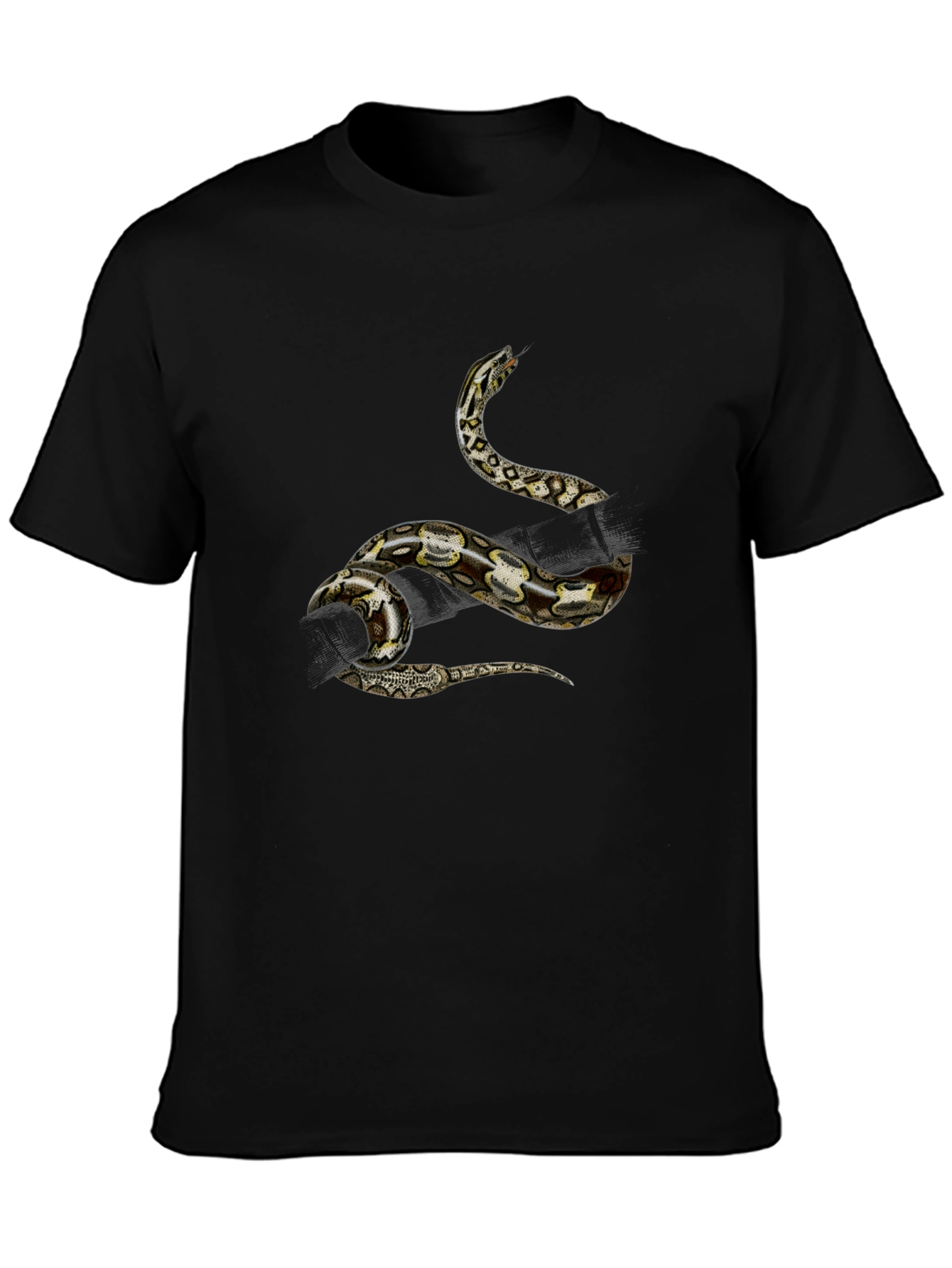 Snake Graphic Black T-Shirt