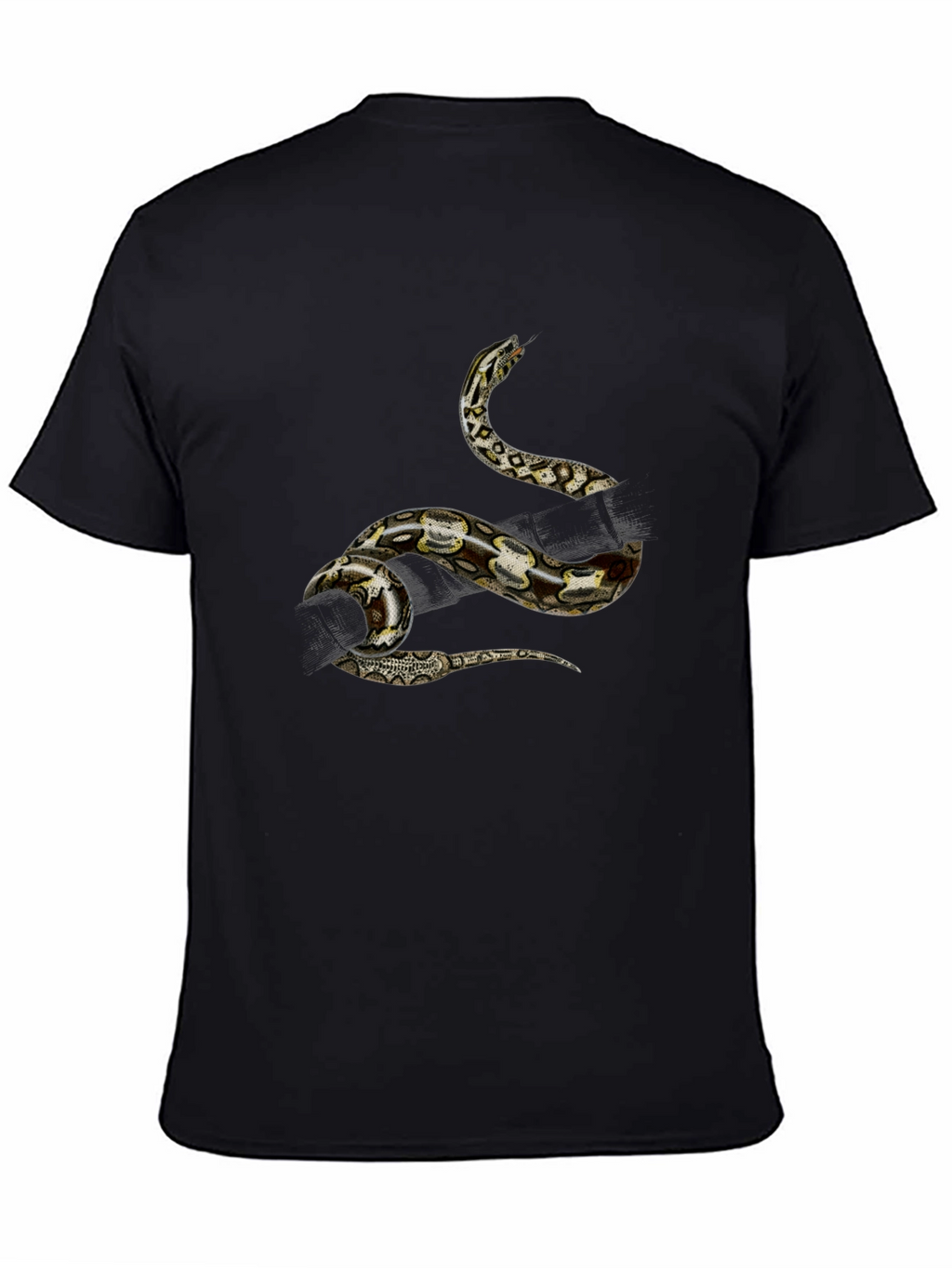 Snake Graphic Black T-Shirt