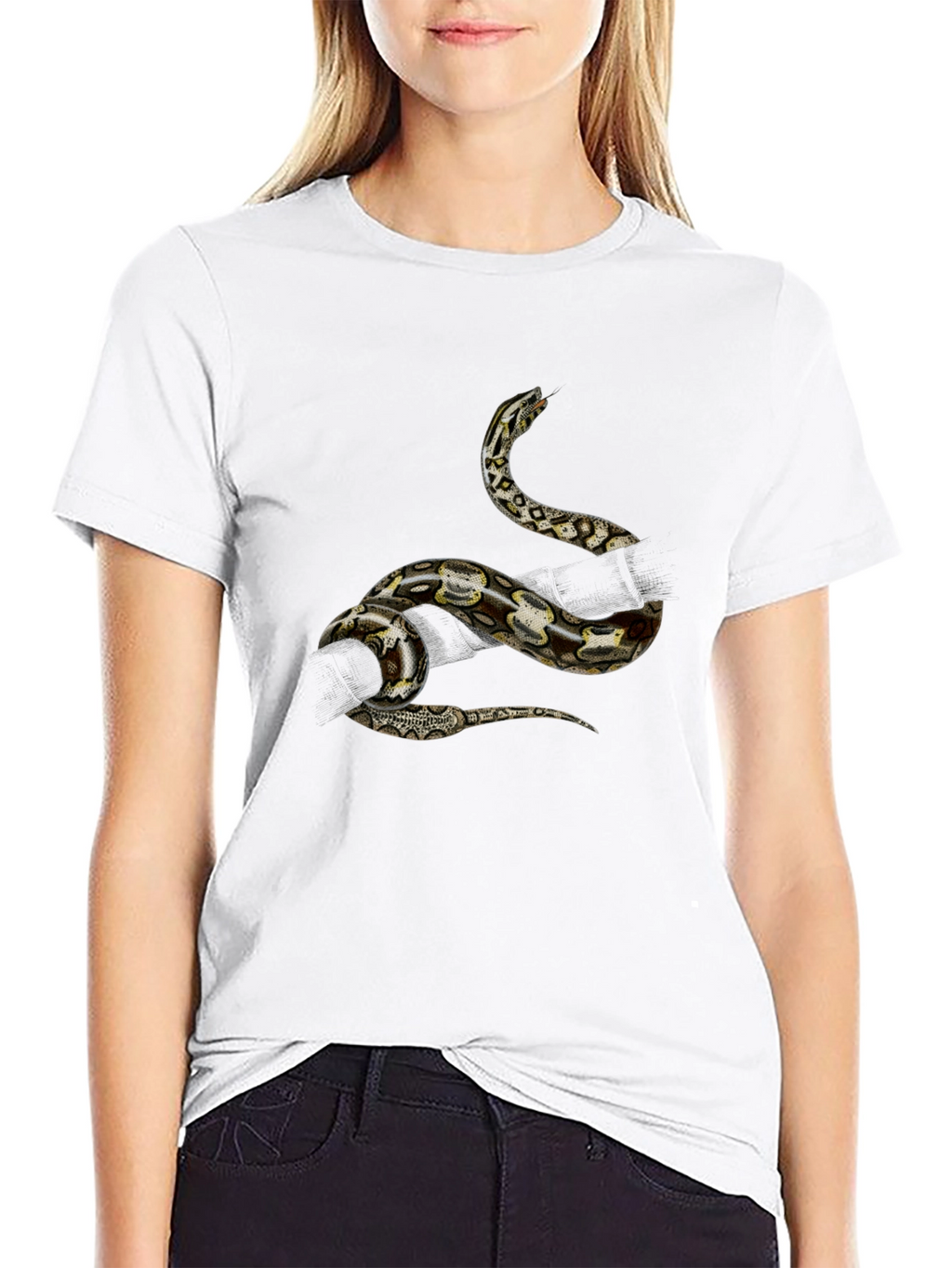 Snake Graphic Black T-Shirt