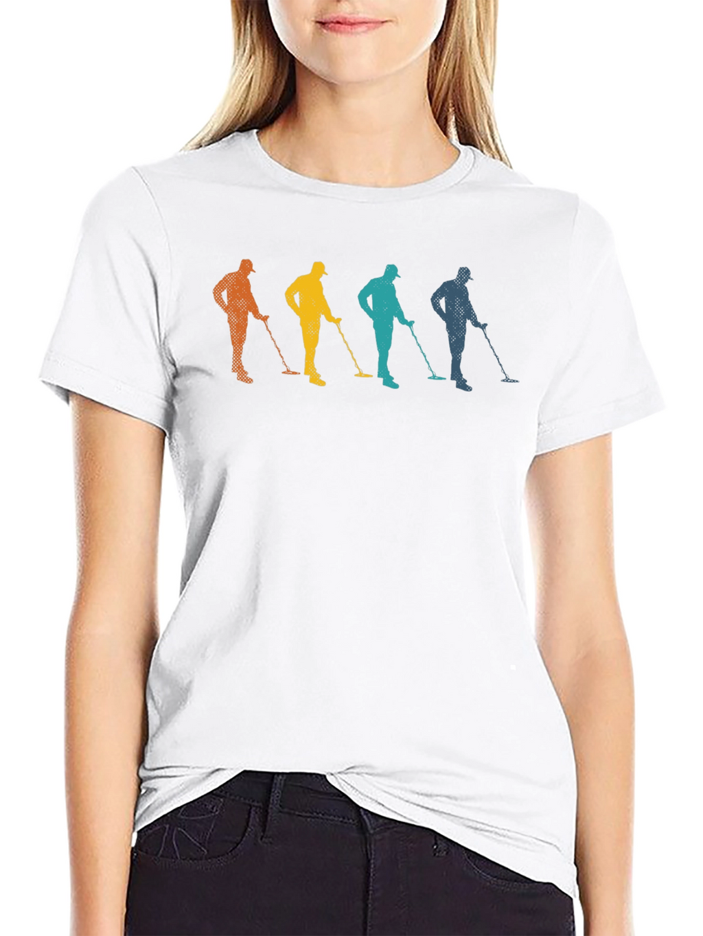 Retro Metal Detector T-Shirt Treasure Hunting Tee