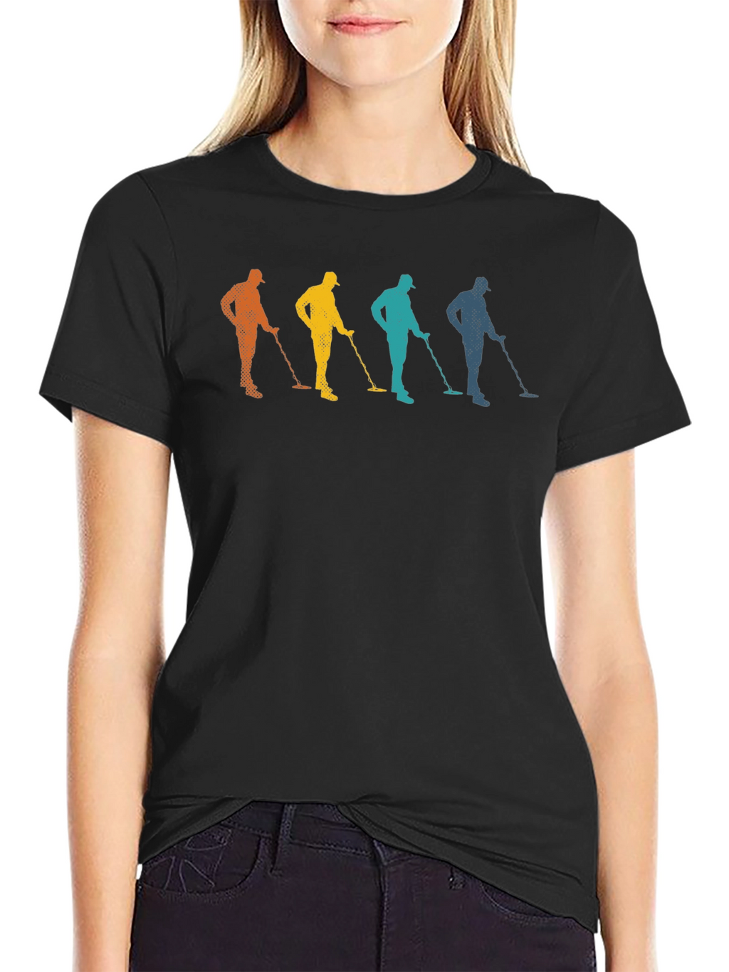 Retro Metal Detector T-Shirt Treasure Hunting Tee