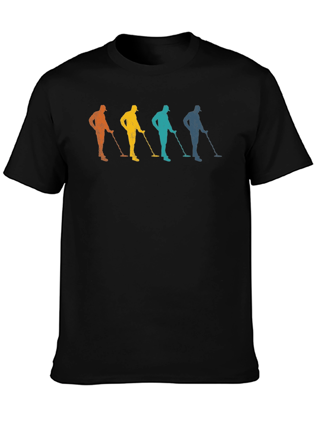 Retro Metal Detector T-Shirt Treasure Hunting Tee