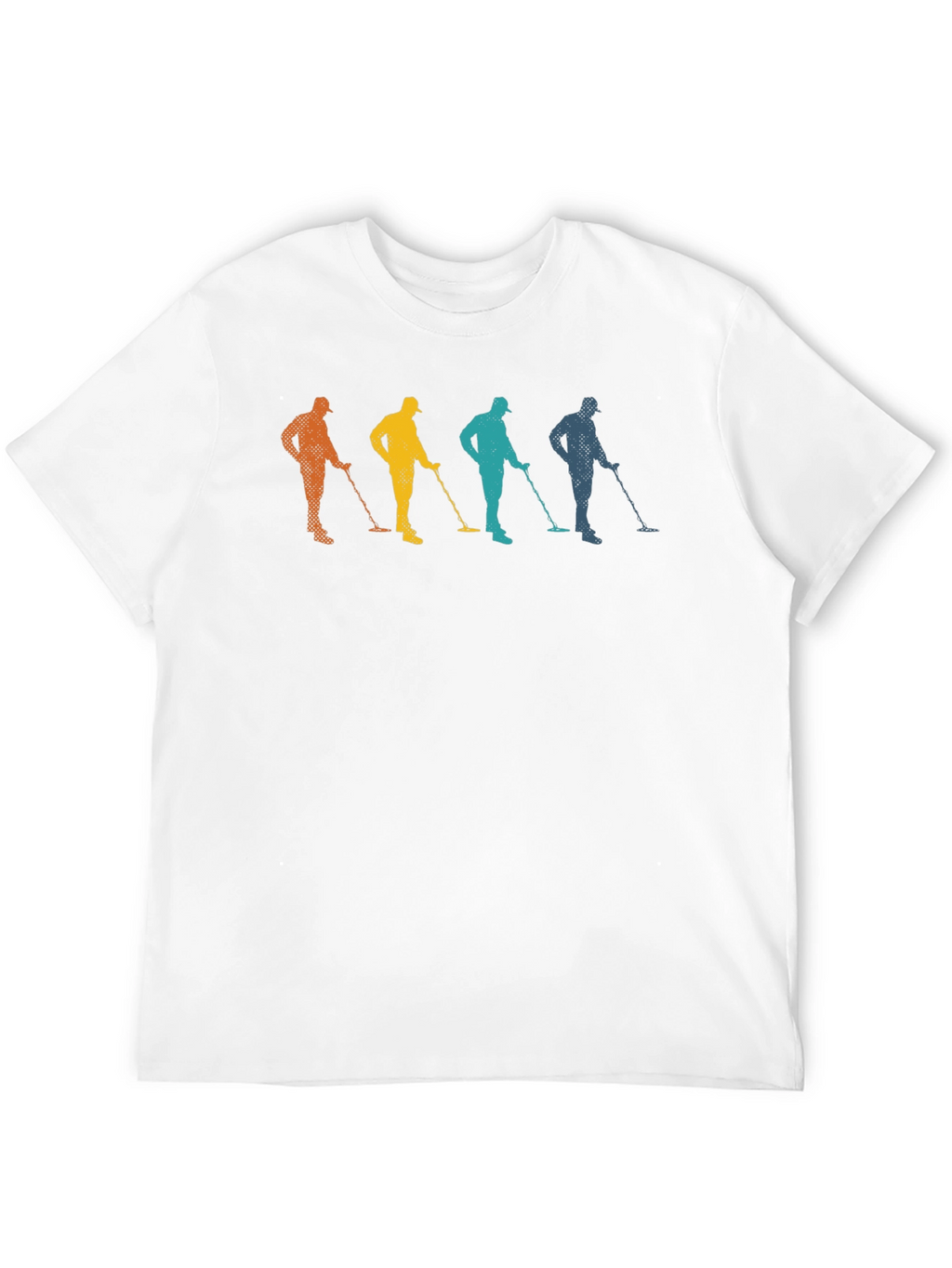 Retro Metal Detector T-Shirt Treasure Hunting Tee