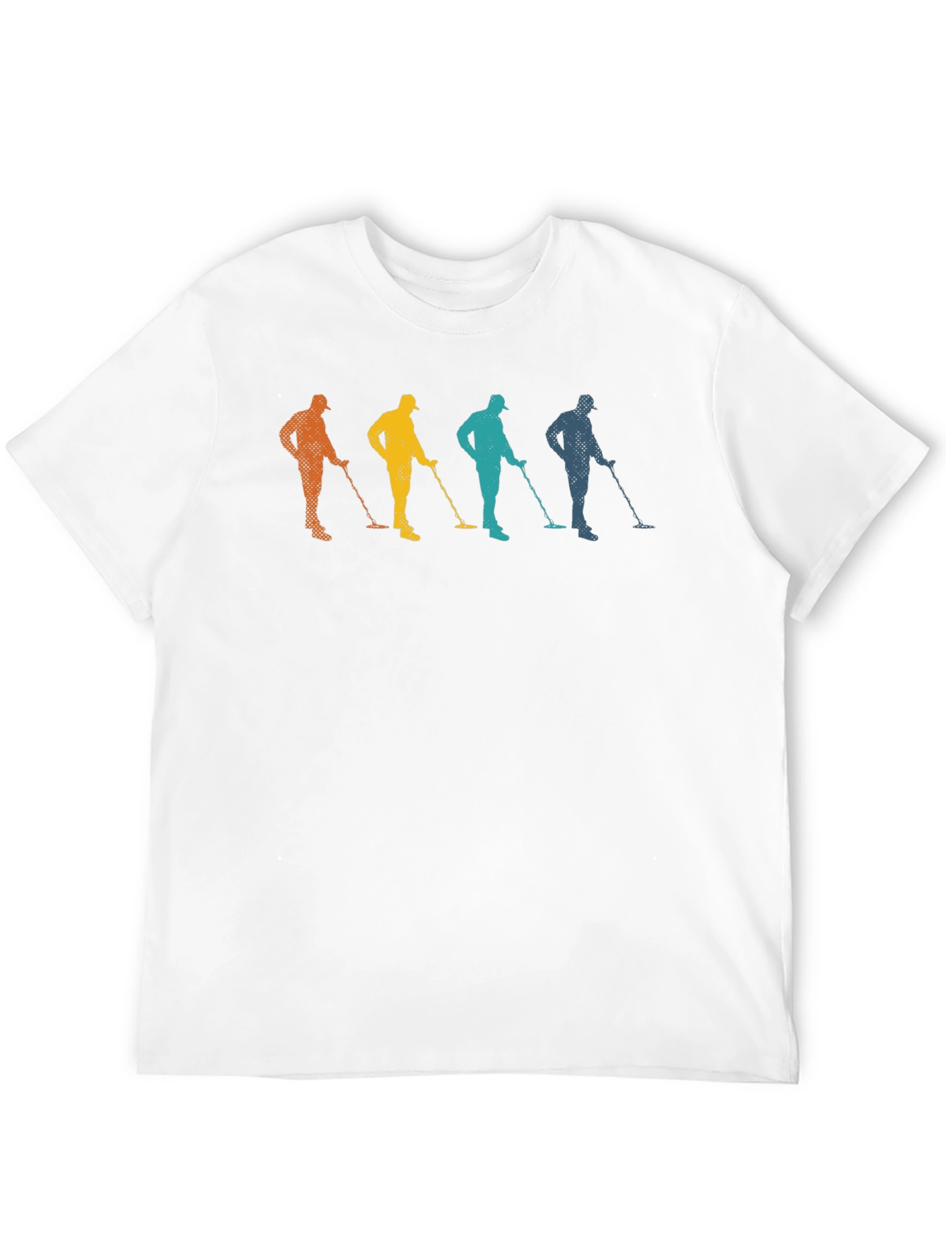 Retro Metal Detector T-Shirt Treasure Hunting Tee