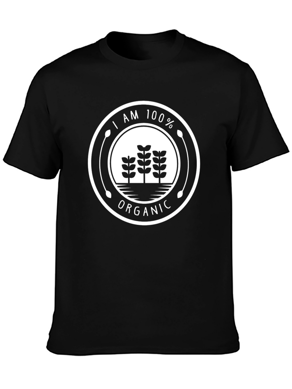 100% Organic Graphic Tee - Black