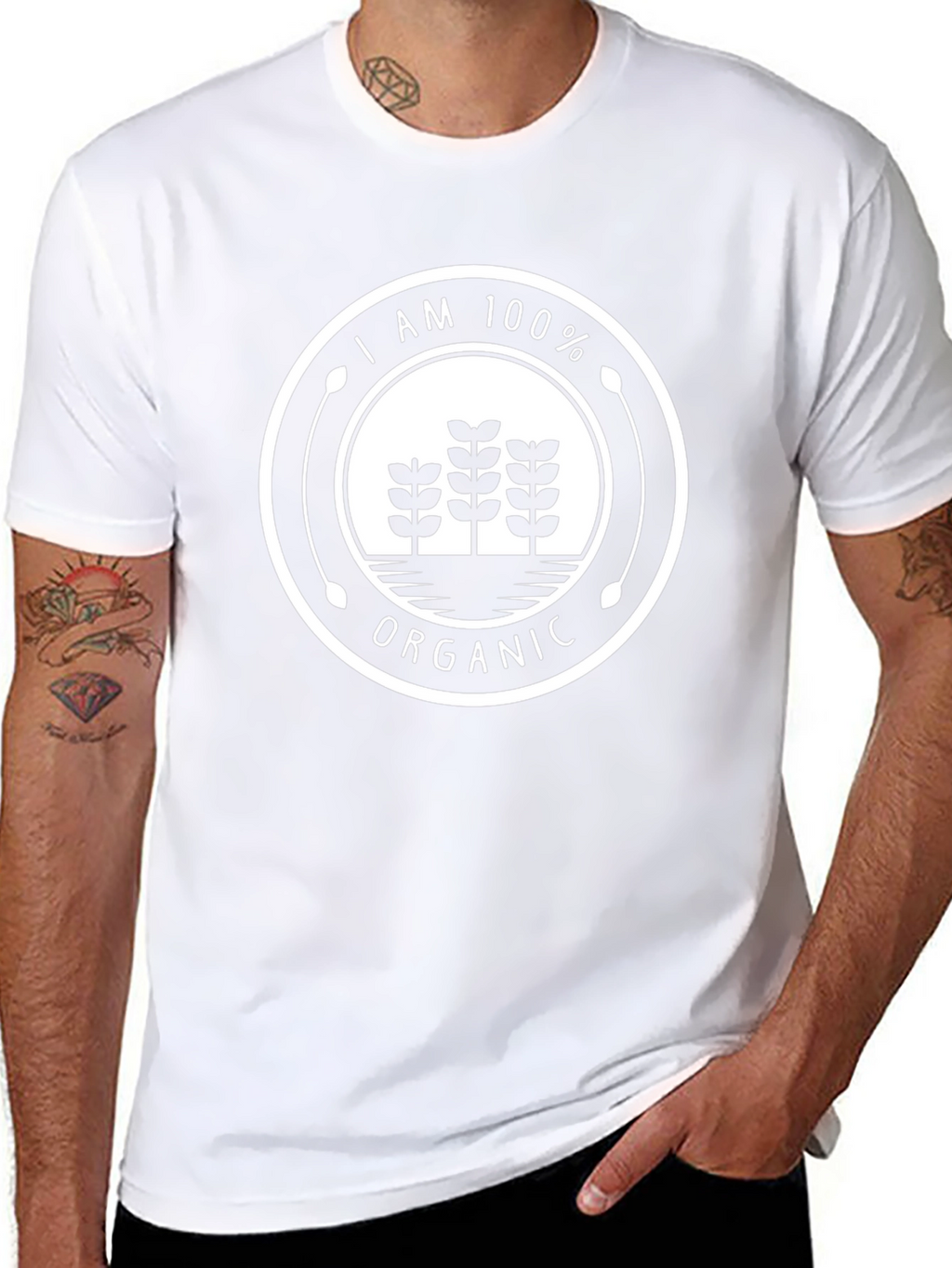 100% Organic Graphic Tee - Black