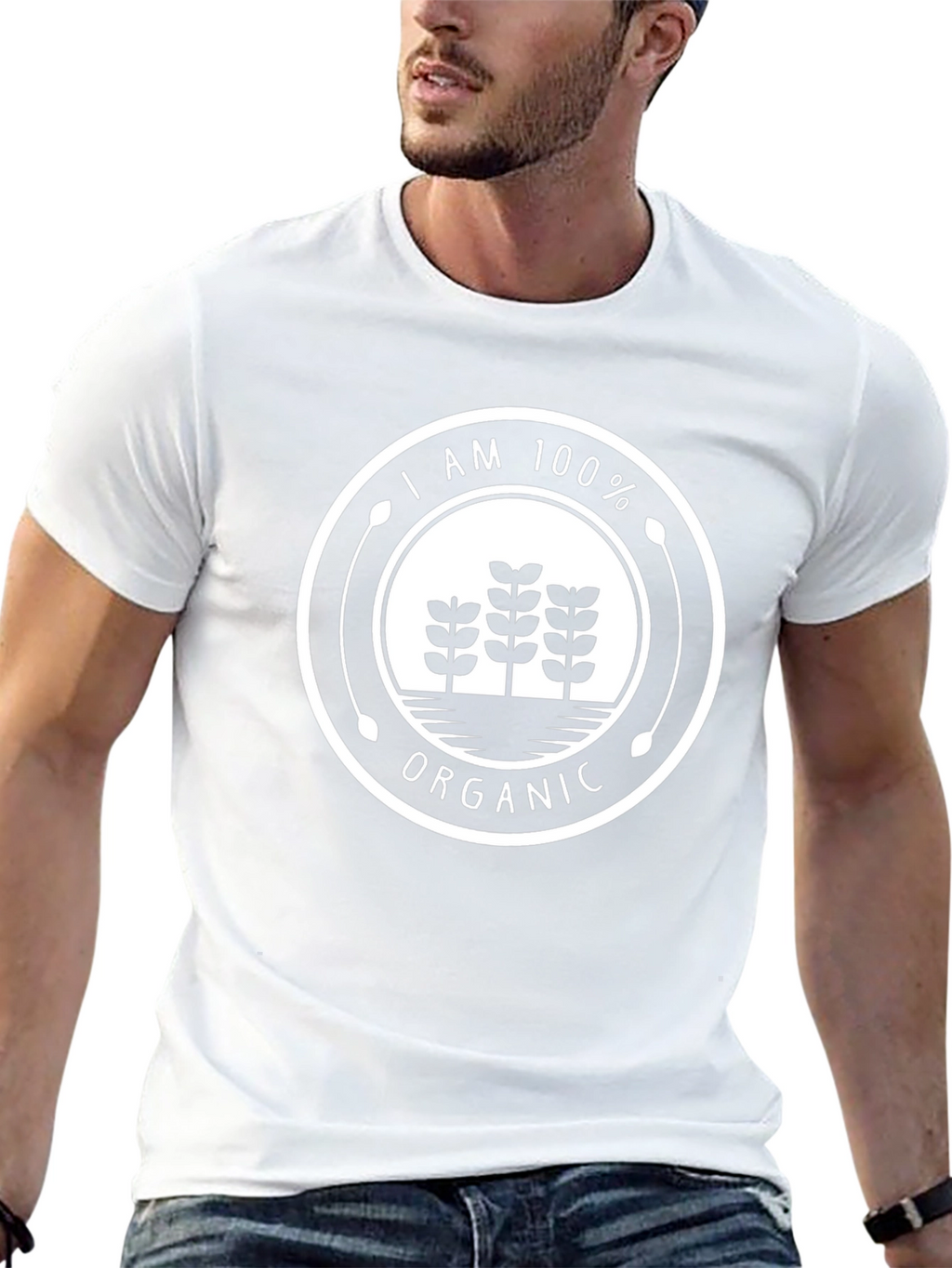 100% Organic Graphic Tee - Black