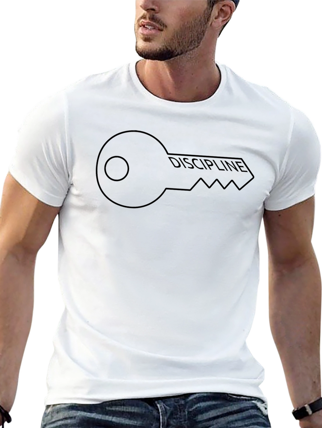 Discipline Key Graphic Tee - Mens Black T-Shirt