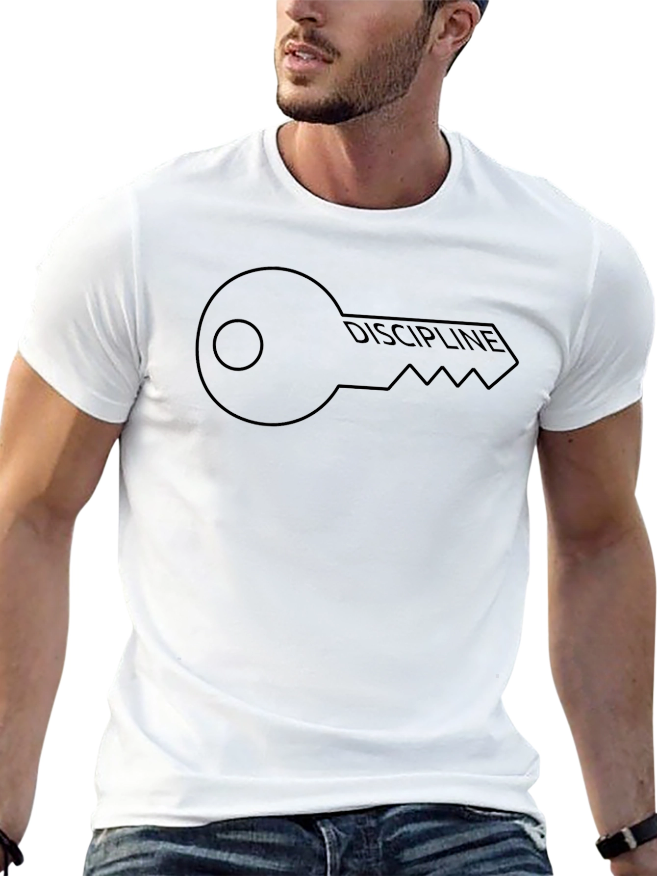 Discipline Key Graphic Tee - Mens Black T-Shirt