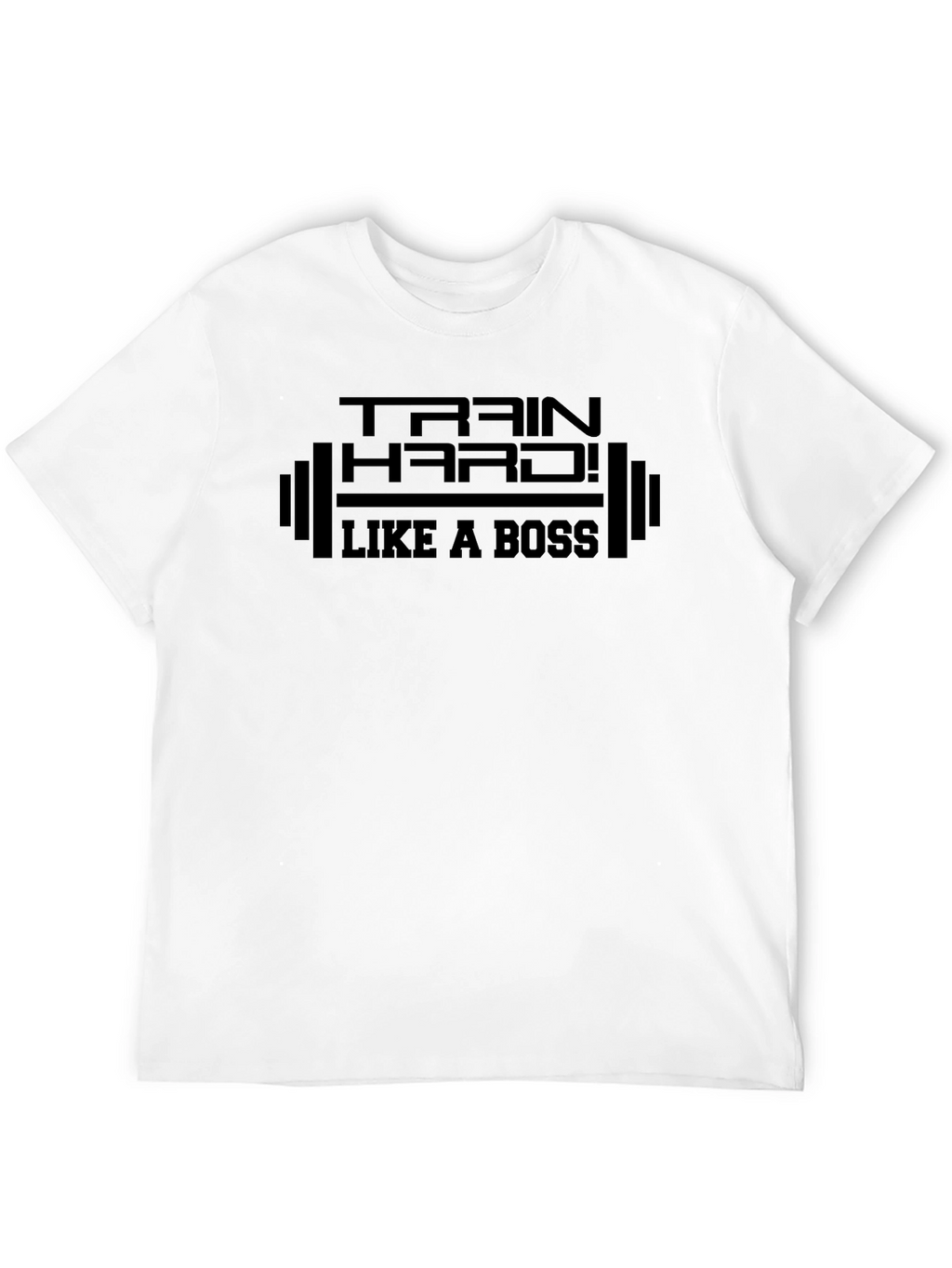 Train Hard Like a Boss Black T-Shirt