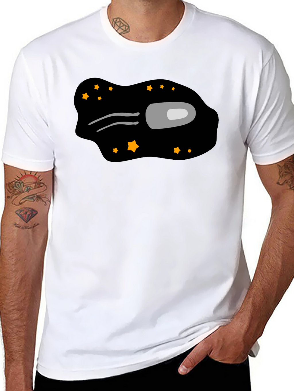 Among Us Crewmate T-Shirt - Black