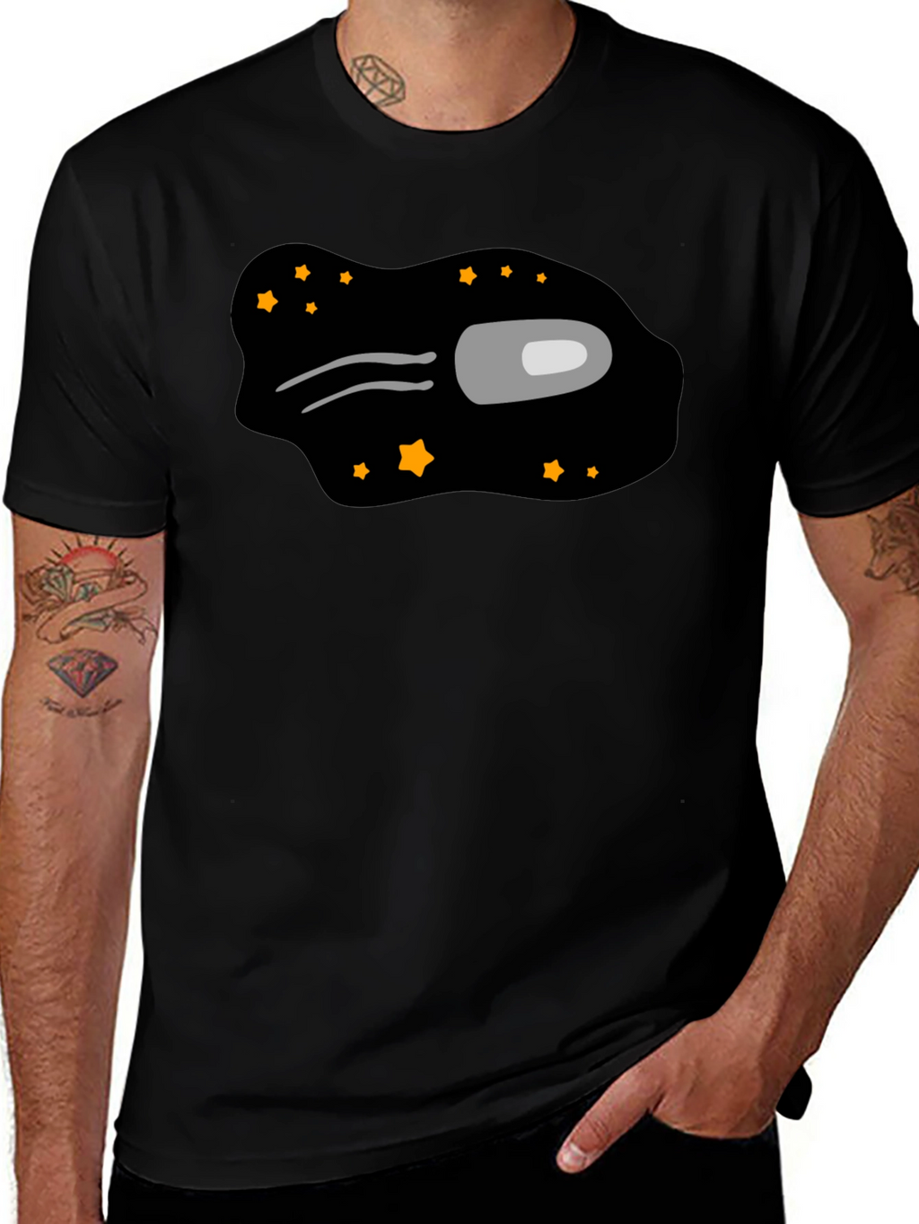 Among Us Crewmate T-Shirt - Black