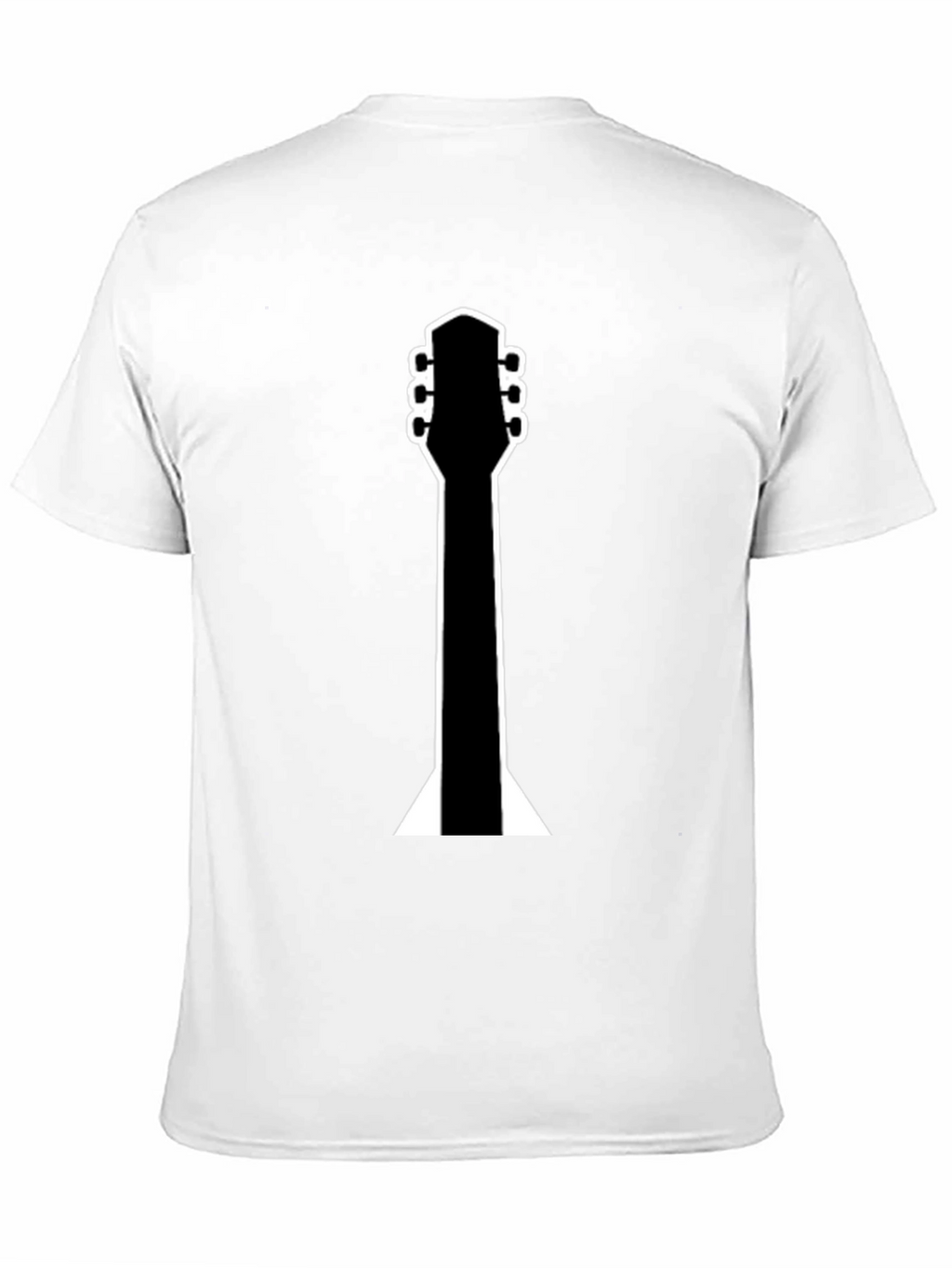 Guitar Neck Graphic Black T-Shirt