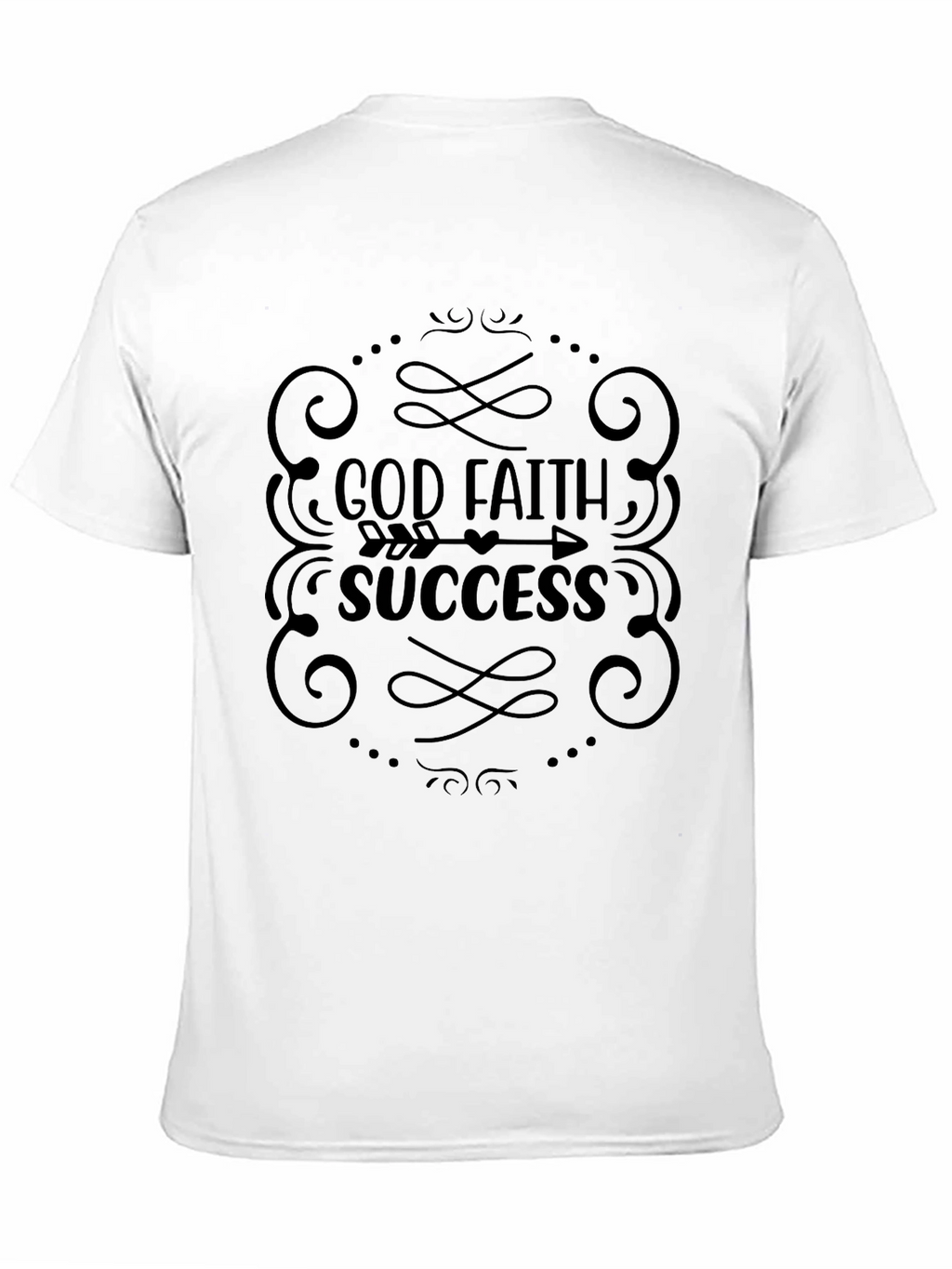 Faith God Success T-Shirt Black