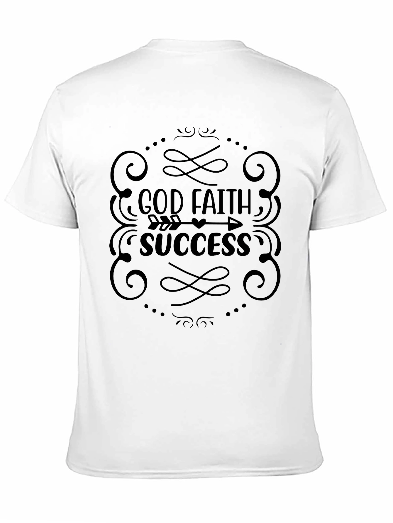 Faith God Success T-Shirt Black