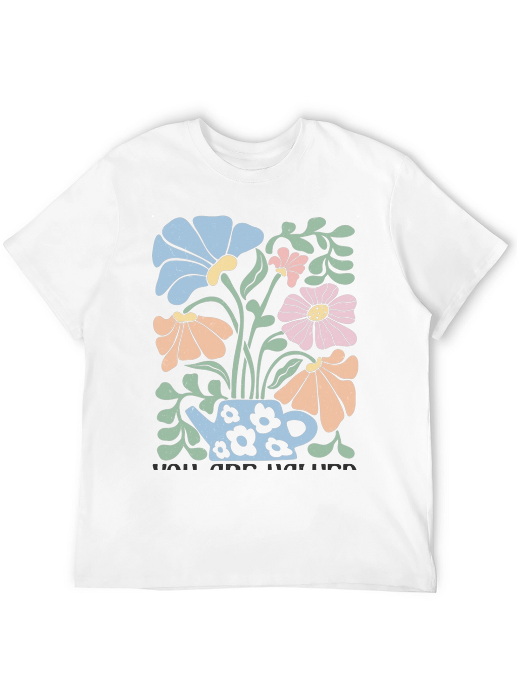 Floral Teapot Graphic T-Shirt