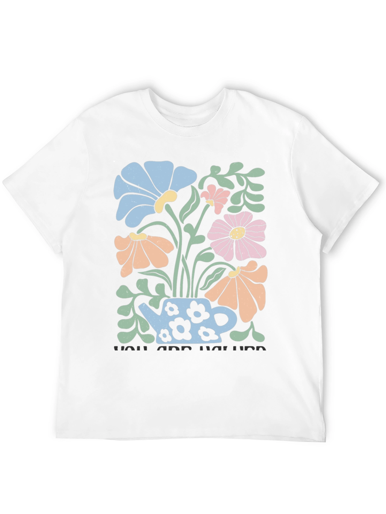 Floral Teapot Graphic T-Shirt