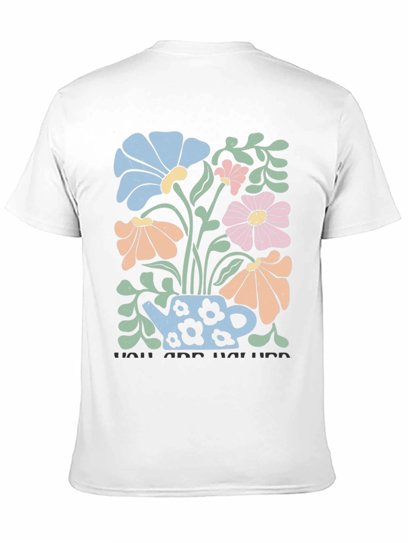 Floral Teapot Graphic T-Shirt