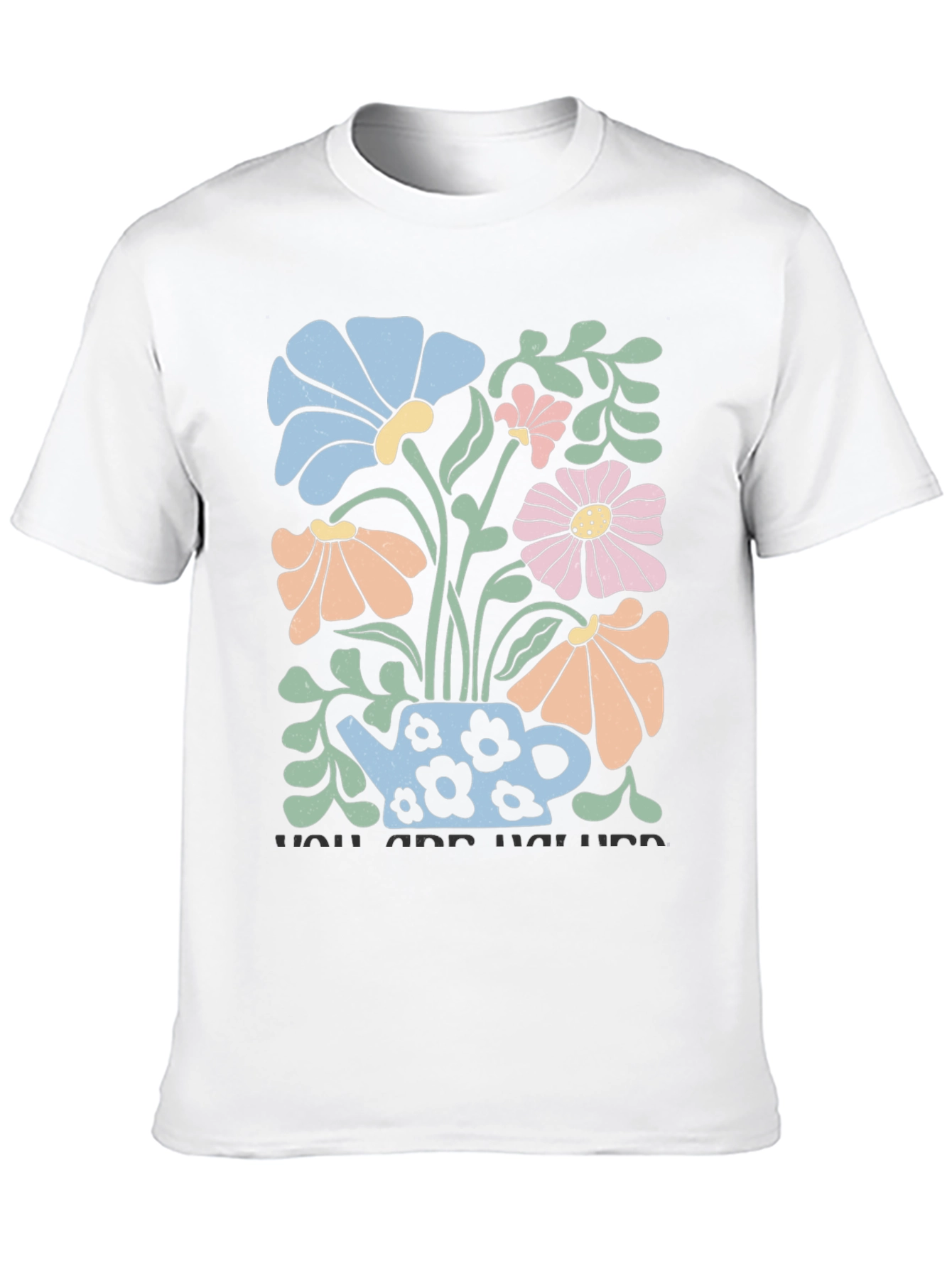 Floral Teapot Graphic T-Shirt