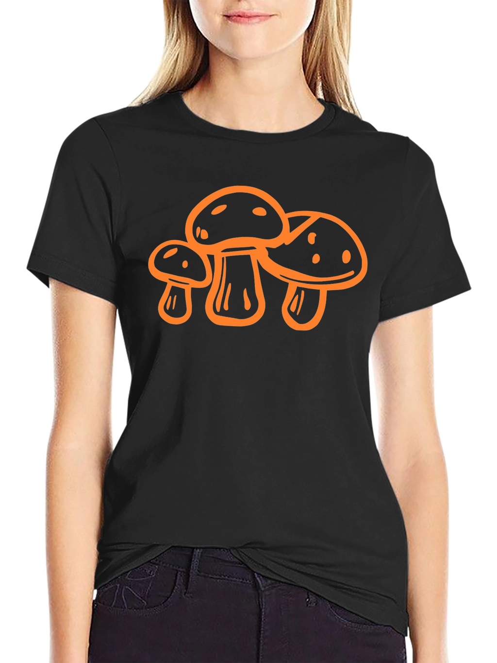 Mushroom Graphic T-Shirt - Black