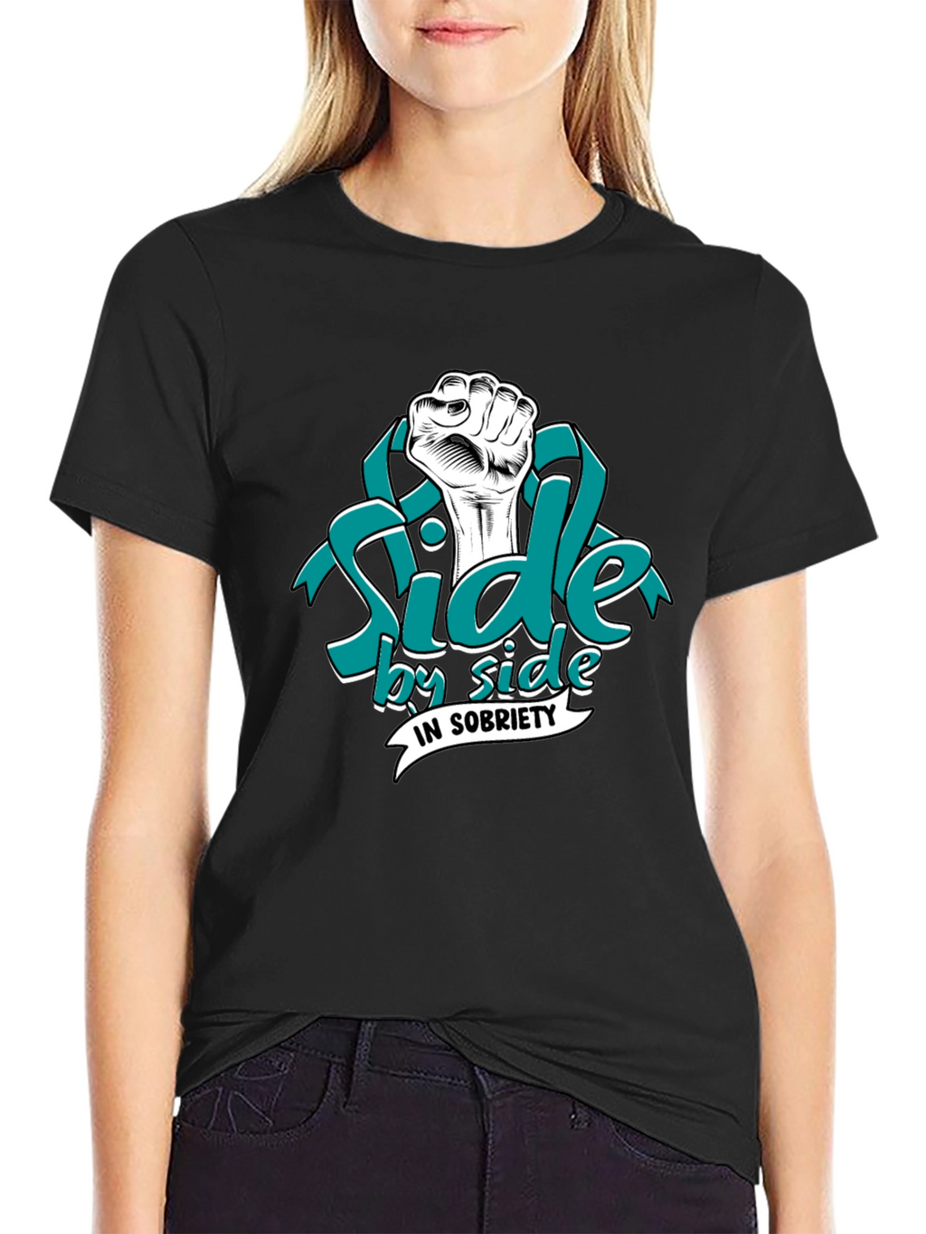 Side by Side in Sobriety Graphic T-Shirt