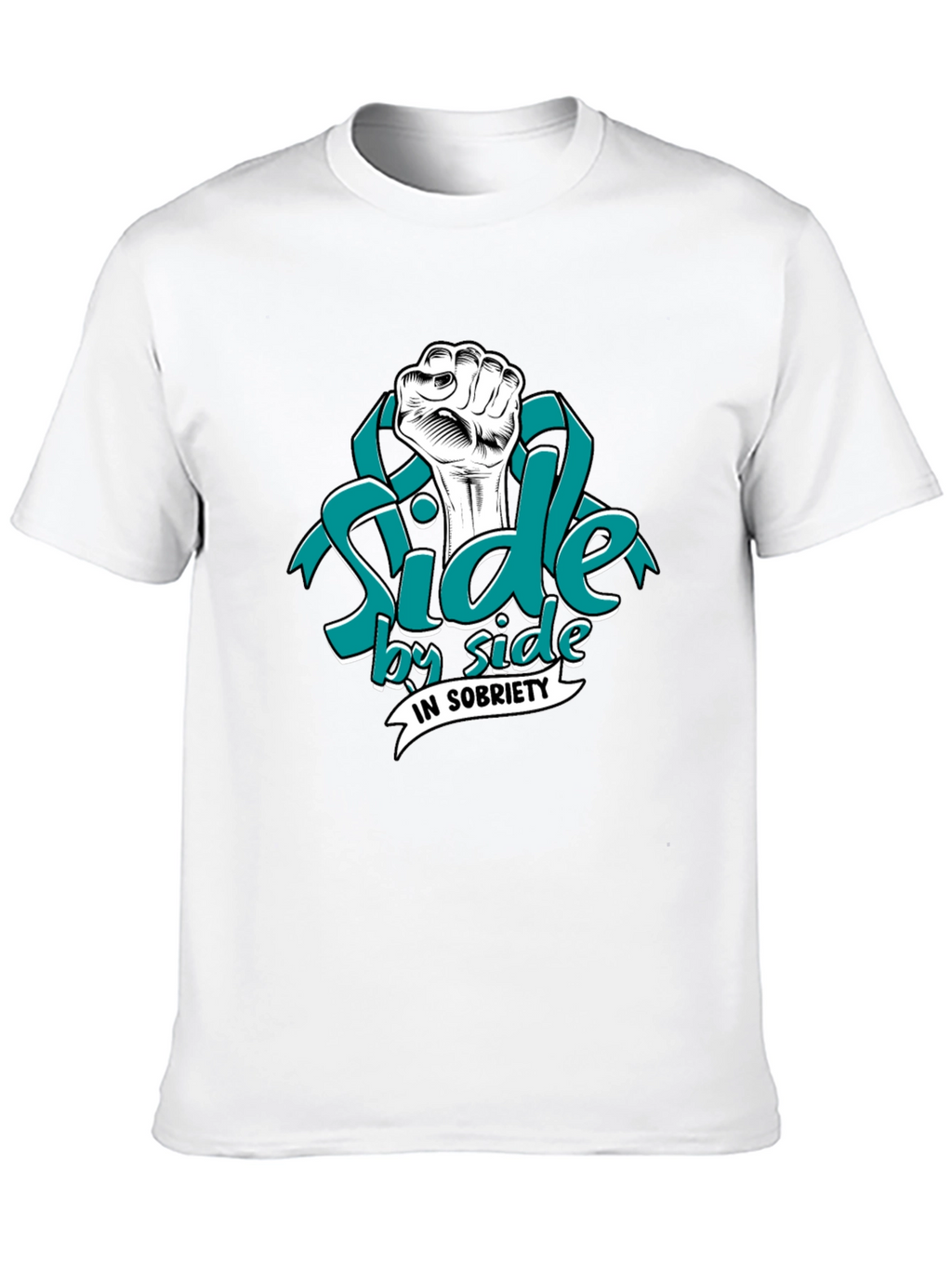 Side by Side in Sobriety Graphic T-Shirt