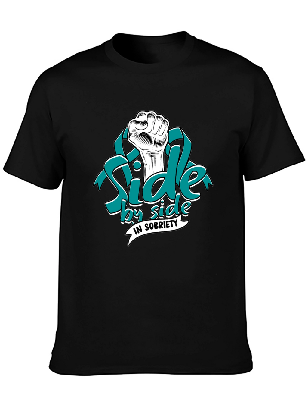 Side by Side in Sobriety Graphic T-Shirt