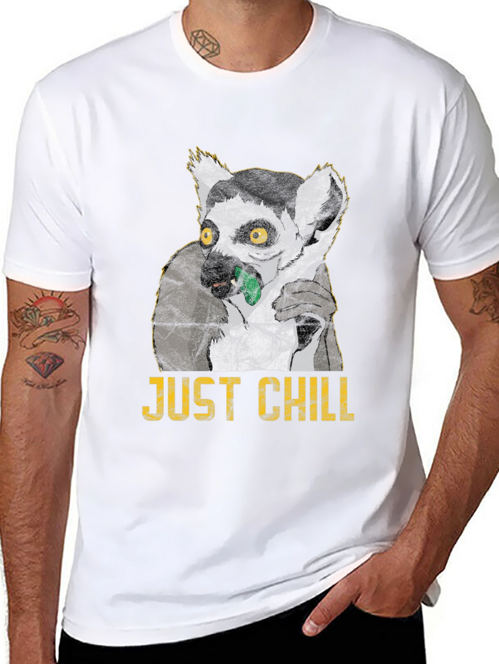 Just Chill Lemur Graphic Tee