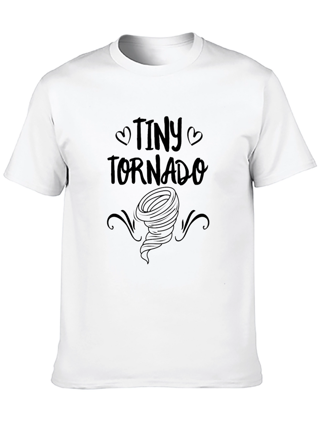 Tiny Tornado Black Graphic Tee