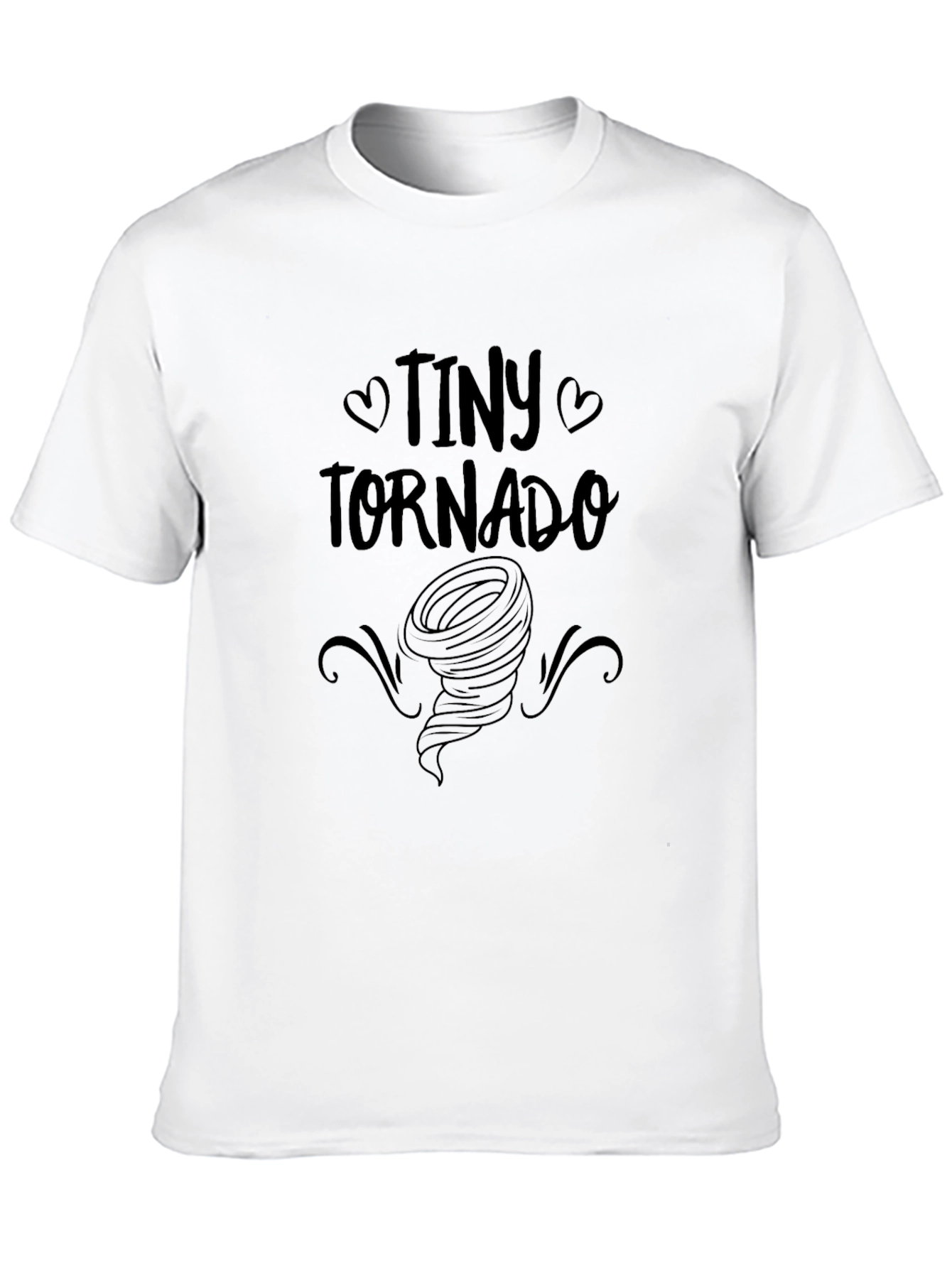 Tiny Tornado Black Graphic Tee