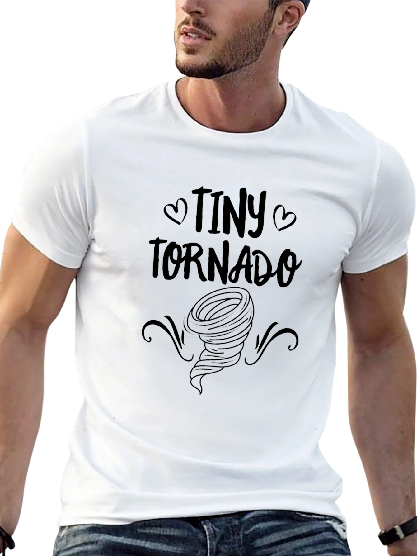 Tiny Tornado Black Graphic Tee